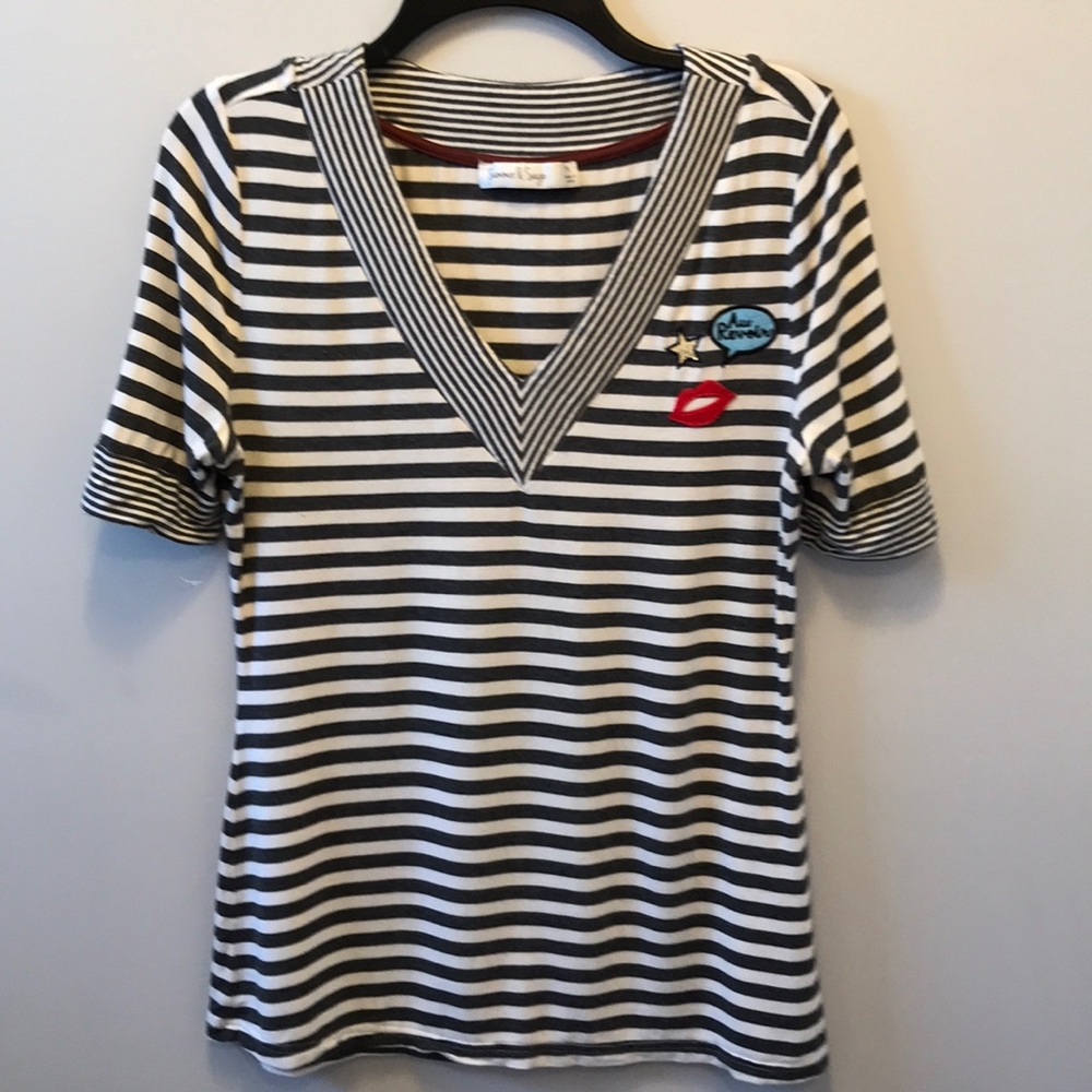 Summer & Sage striped t-shirt, Size M